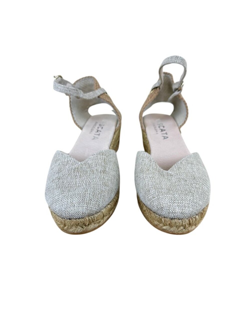 Viscata Espadrille Wedge Platform Low Heel Beige Gold (40) - Picture 2 of 11